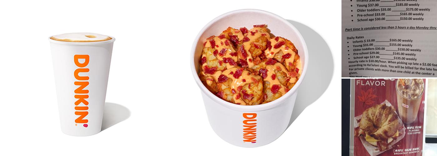 Dunkin' Menu