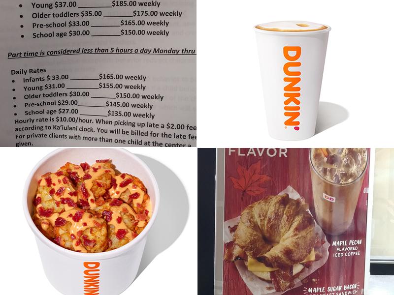 Dunkin' Menu