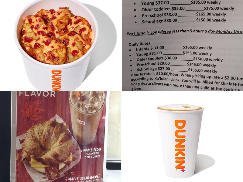 Dunkin' Menu