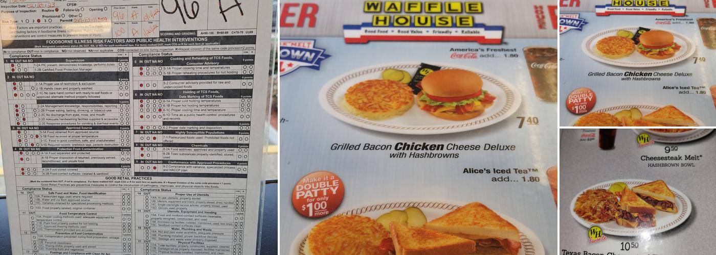Waffle House Menu