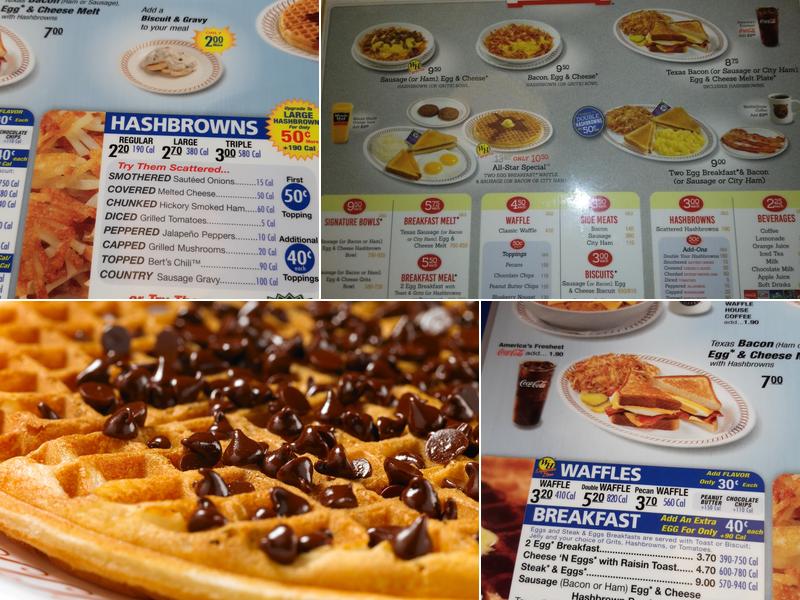 Waffle House Menu
