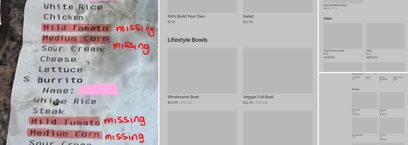 Chipotle Mexican Grill Menu