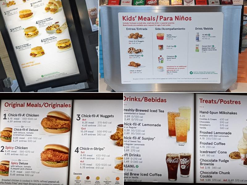 Chick-fil-A Menu