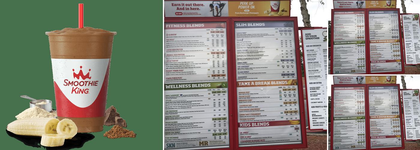 Smoothie King Menu
