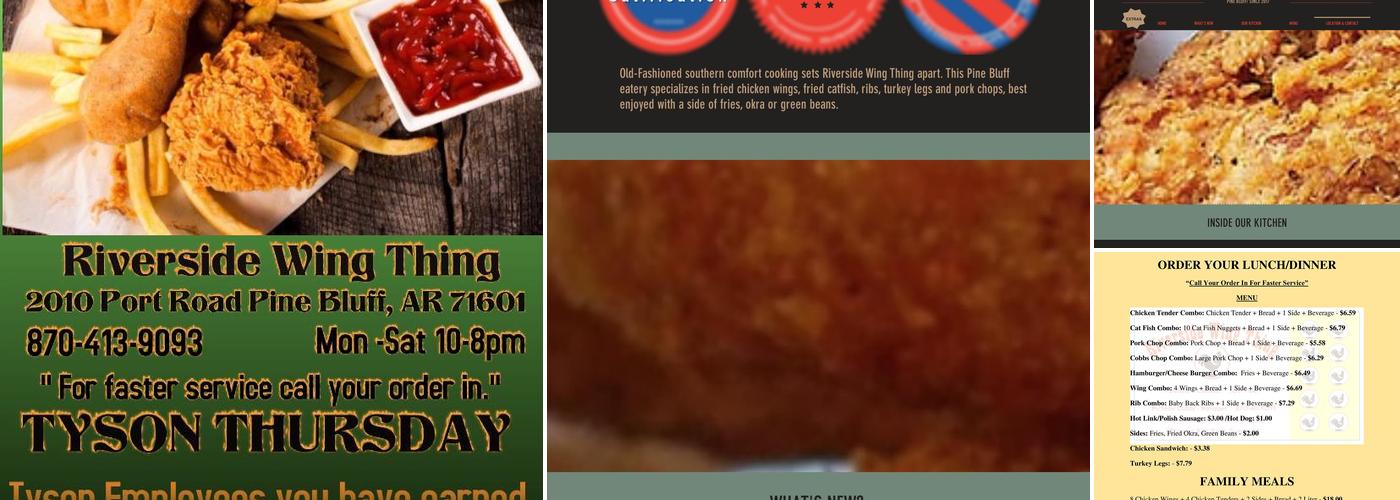 Riverside Wing Thing Menu