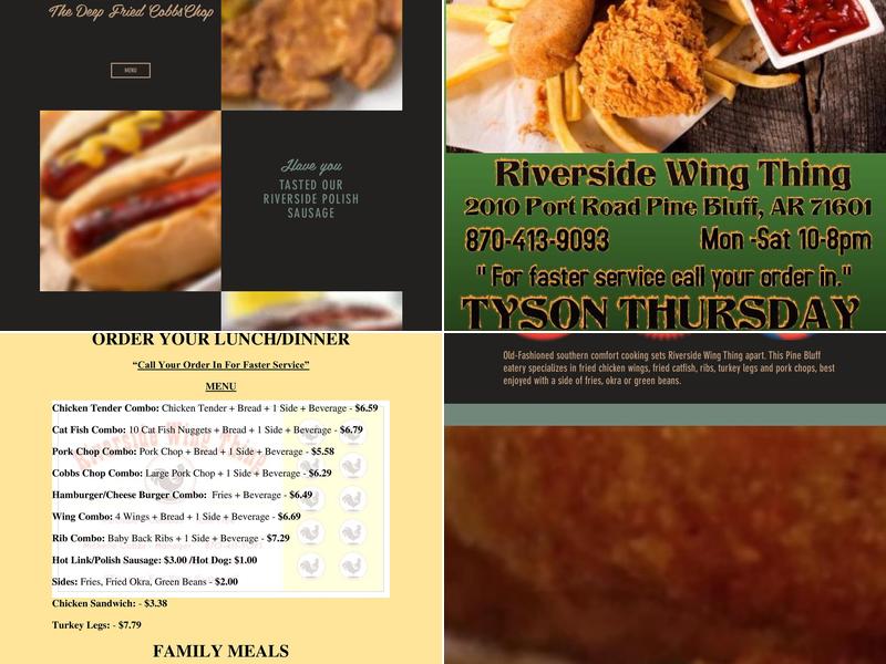 Riverside Wing Thing Menu