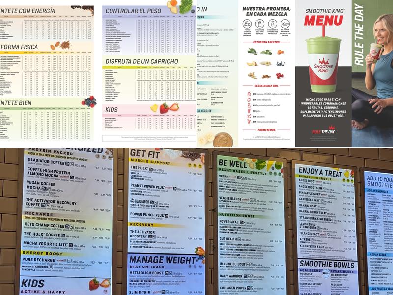 Smoothie King Menu