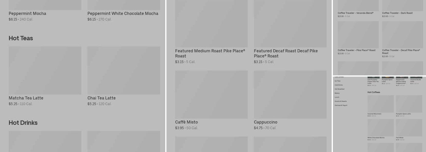 Starbucks Menu