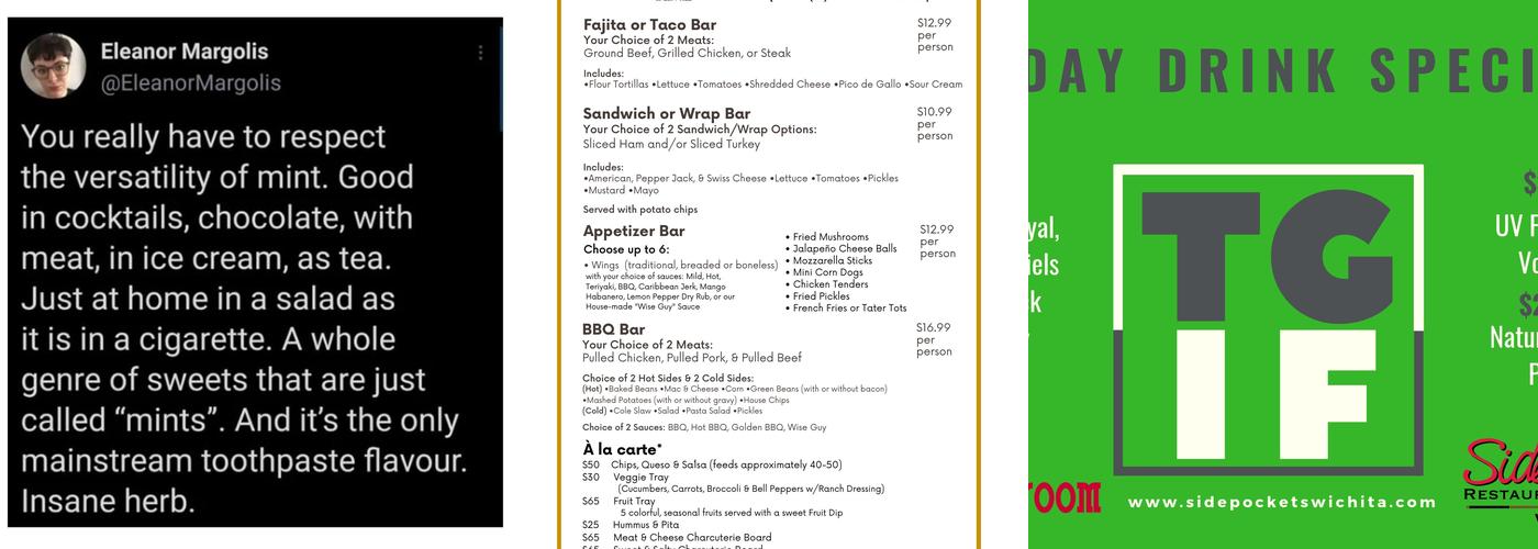 The Brass Taproom Menu