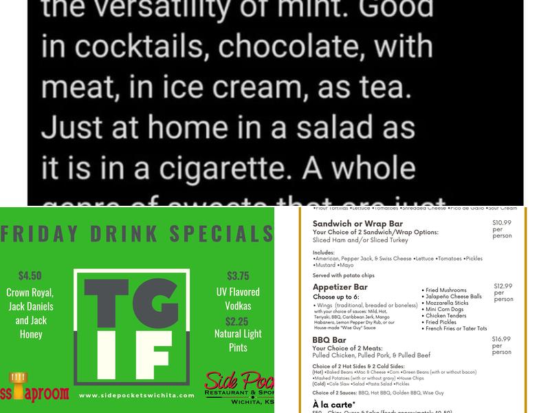 The Brass Taproom Menu