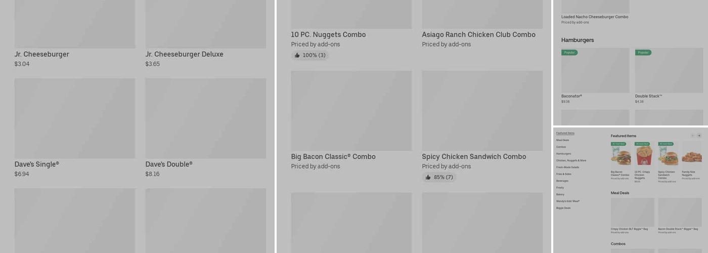 Wendy's Menu