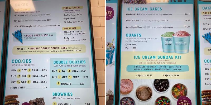 Marble Slab Creamery Menu