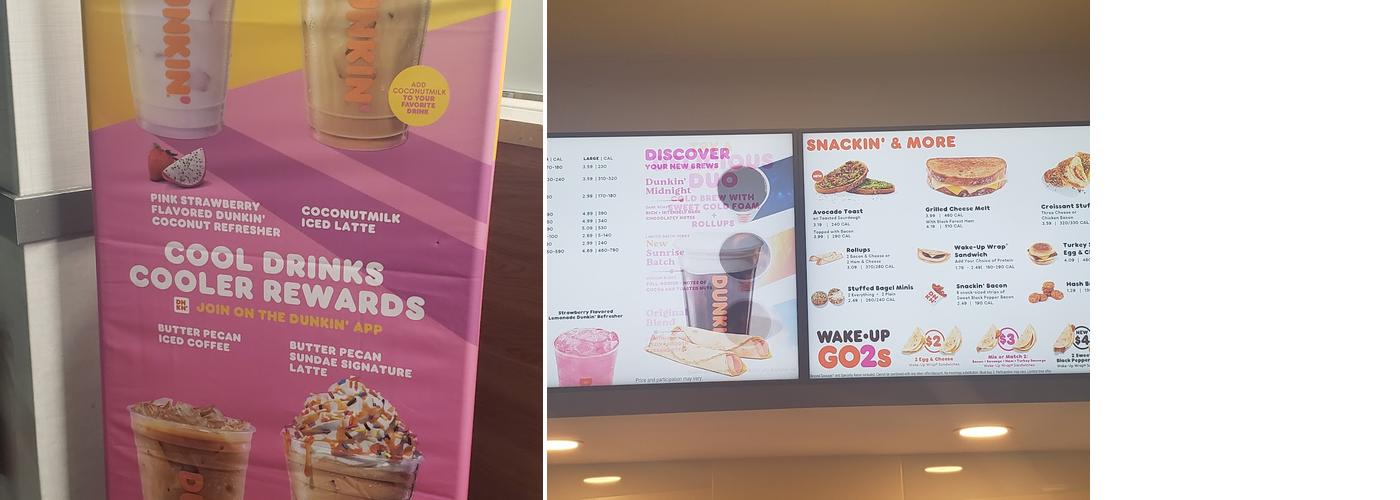 Dunkin' Menu