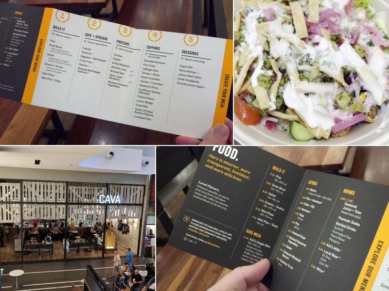 CAVA Menu