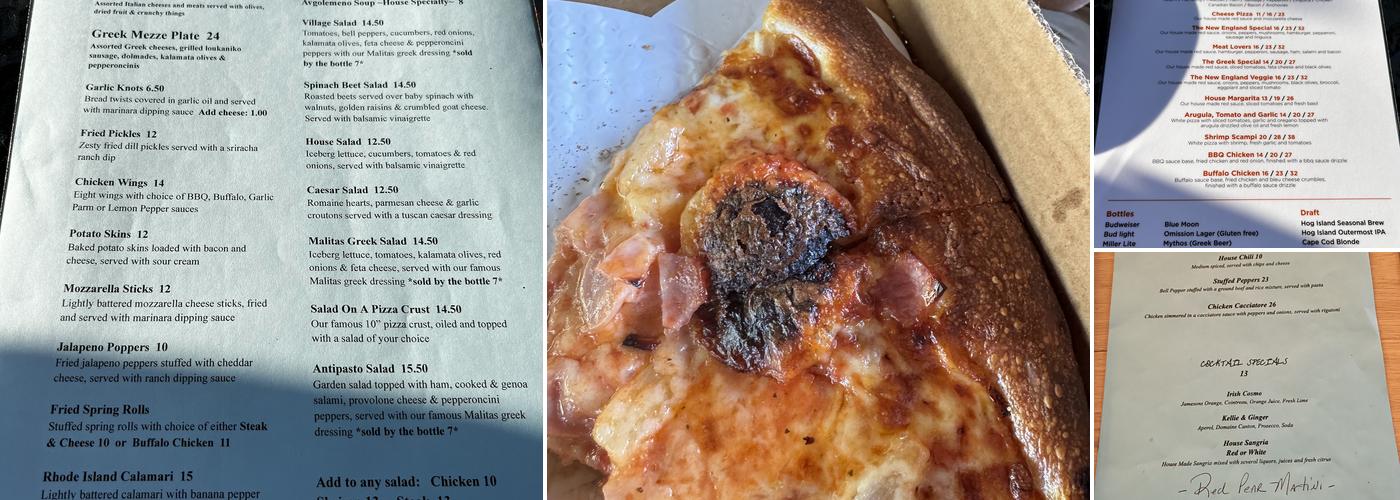 Knots Landing New England Pizza Menu