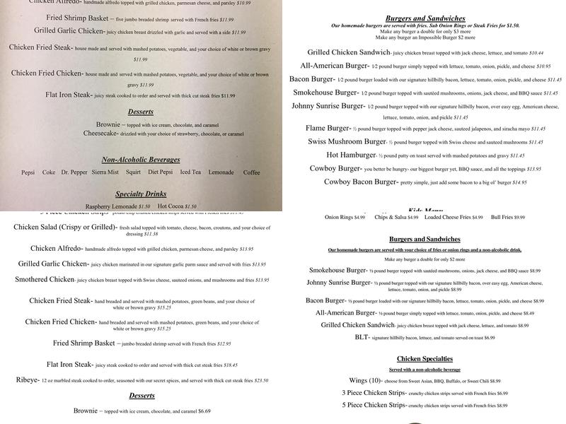 Broken Spoke Bar & Grill Menu