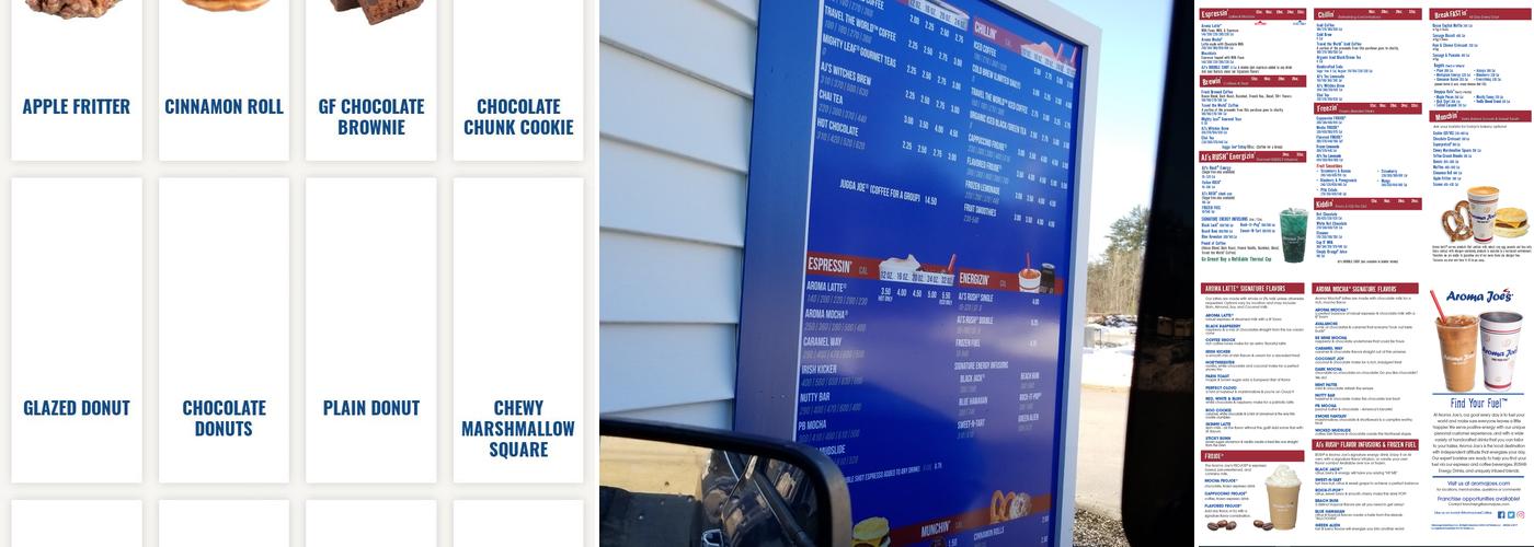 Aroma Joe's Coffee Menu