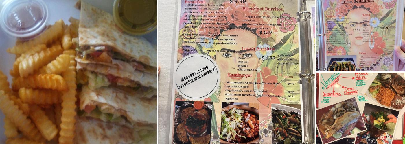 Frida's Restaurant Menu