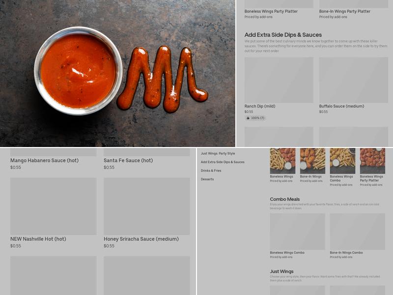 It's Just Wings Menu