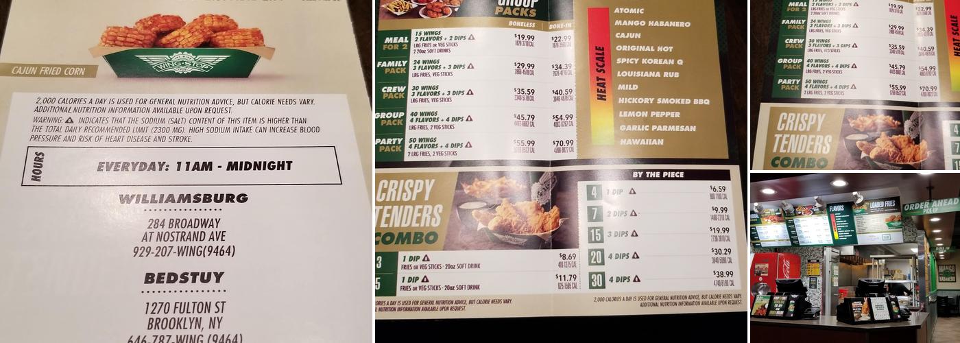 Wingstop Menu