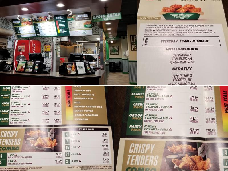 Wingstop Menu