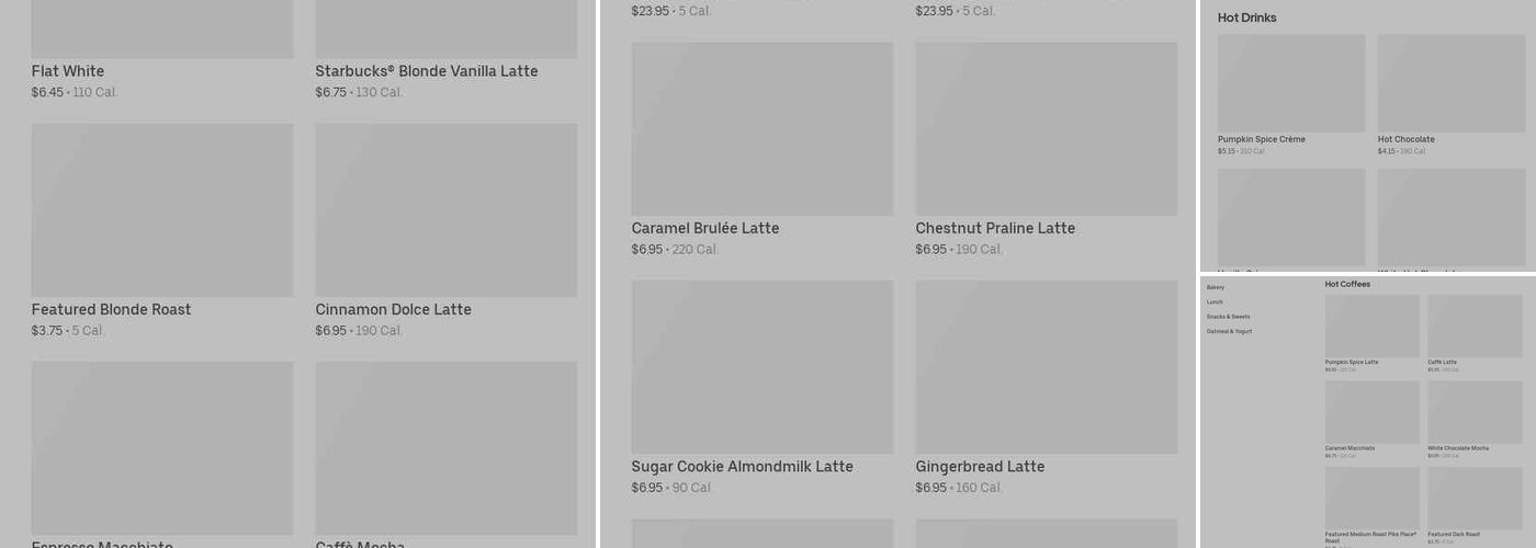 Starbucks Menu