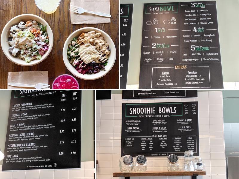 Simone's Kitchen Menu