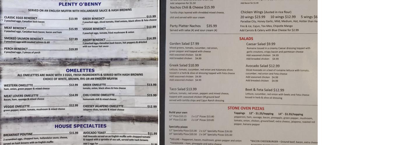 782 Taphouse Menu