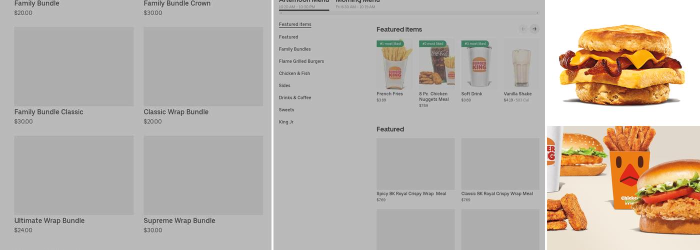 Burger King Menu