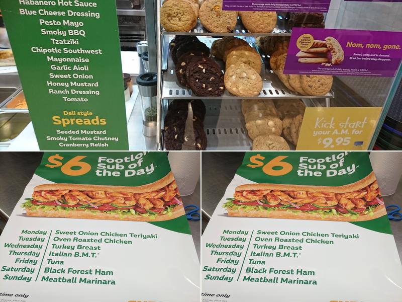 Subway Menu