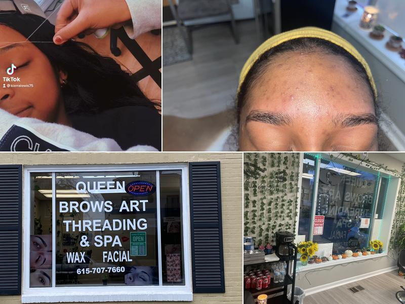 Queen eyebrows threading&spa at downtown Nashville Tennessee