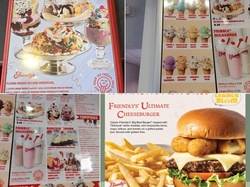Friendly's Menu