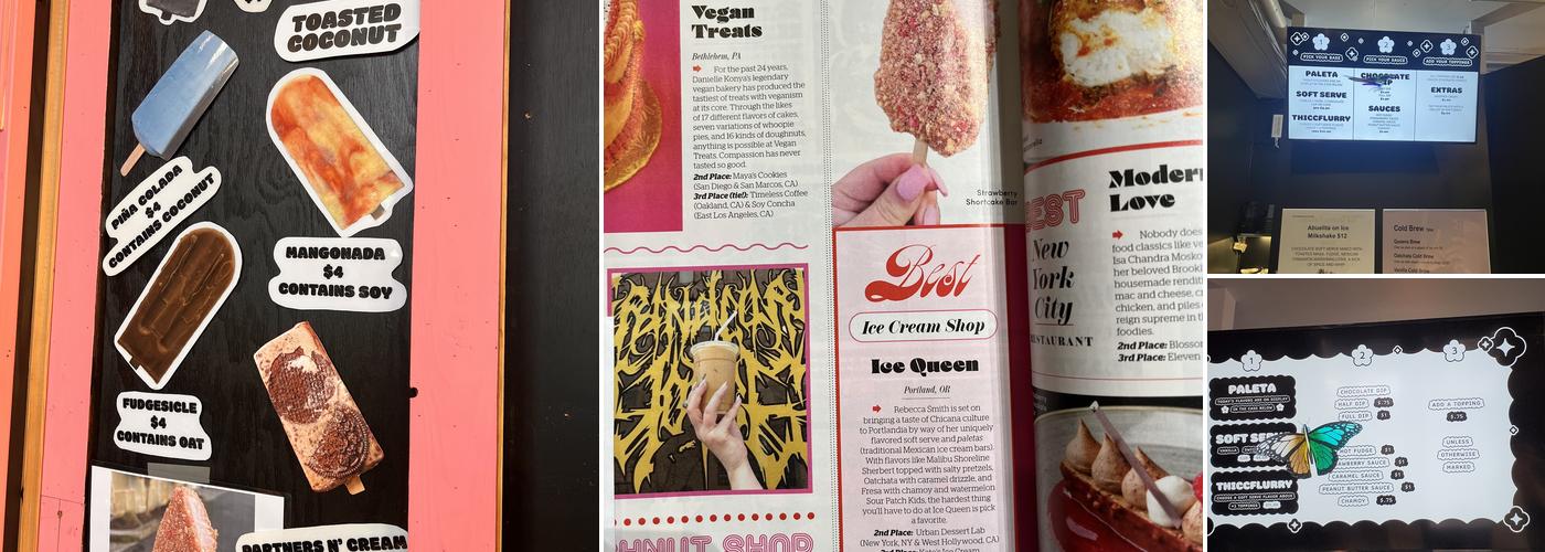 Ice Queen Menu