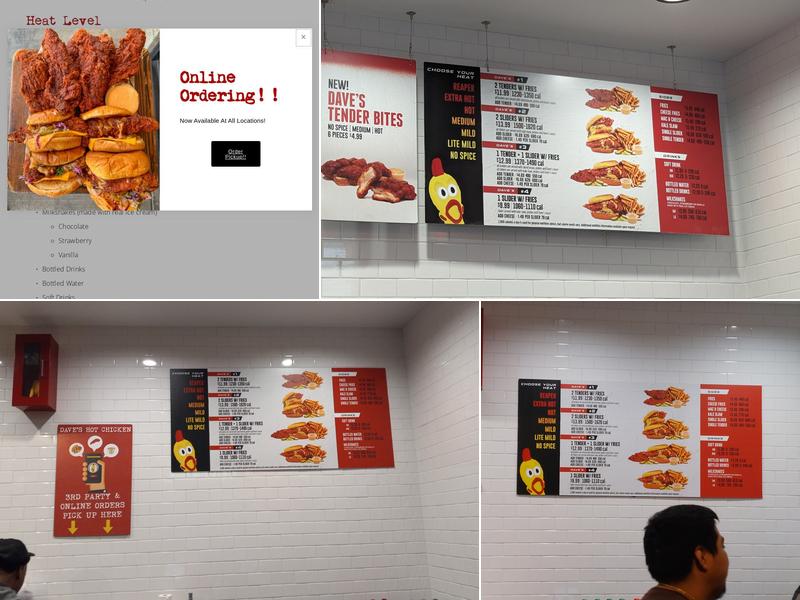 Dave’s Hot Chicken Menu