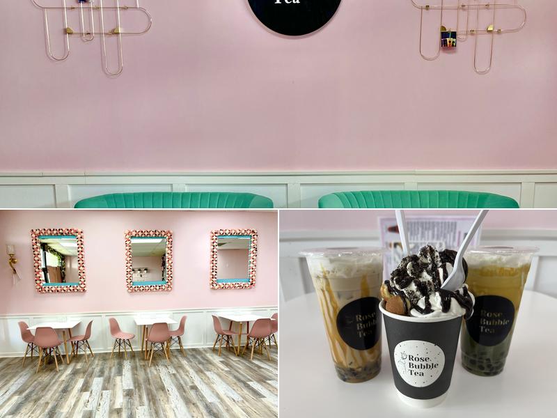 Rose bubble tea