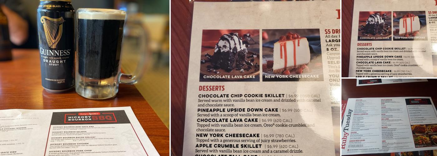 Ruby Tuesday Menu