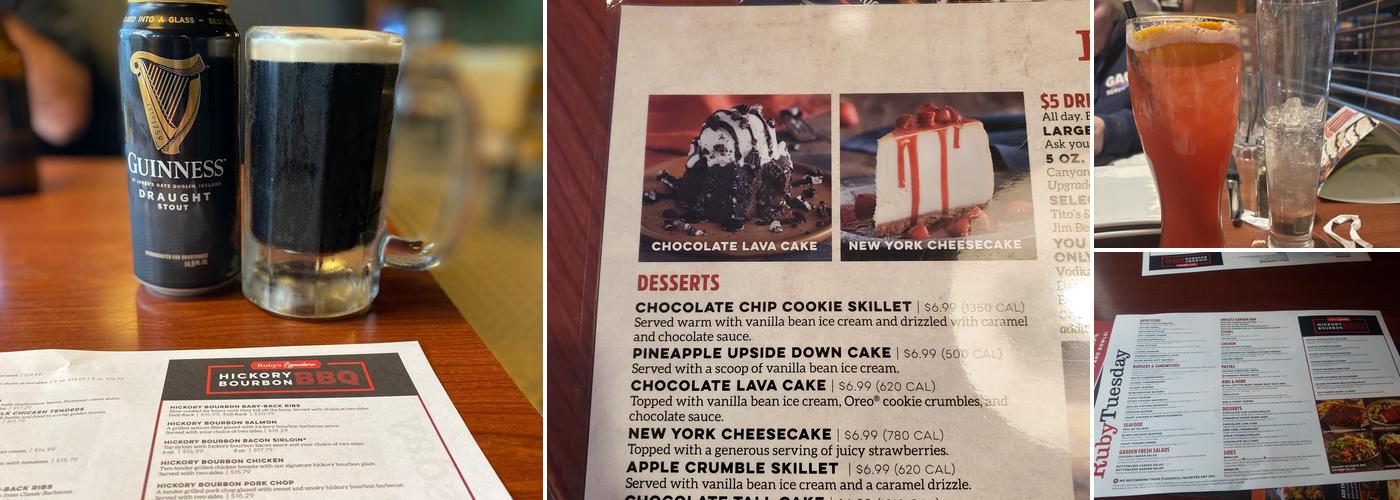 Ruby Tuesday Menu