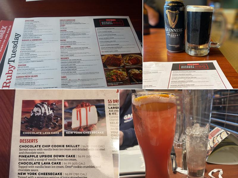 Ruby Tuesday Menu