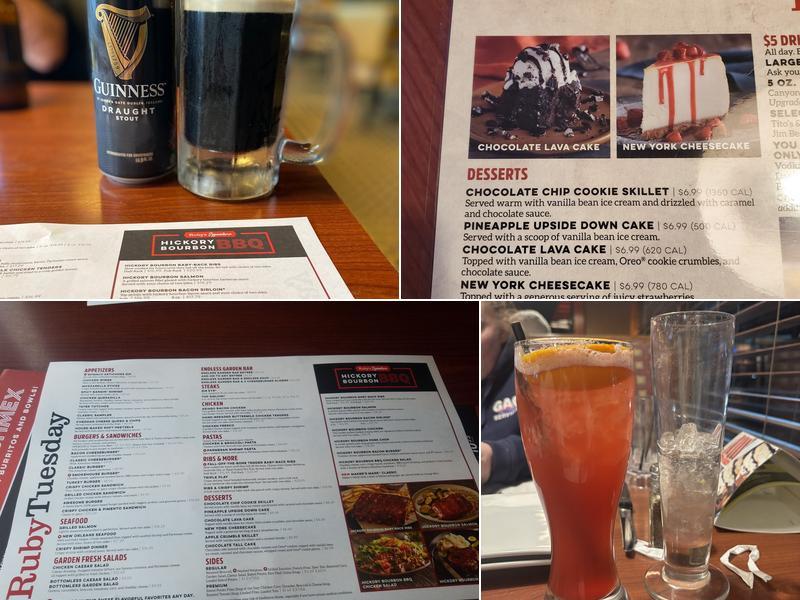 Ruby Tuesday Menu