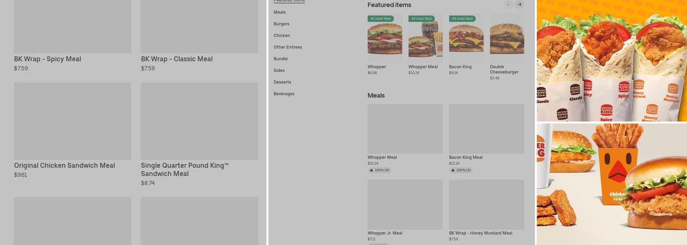 Burger King Menu