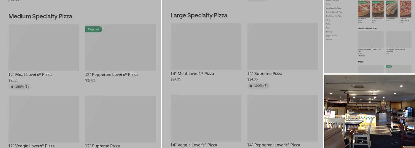Pizza Hut Menu