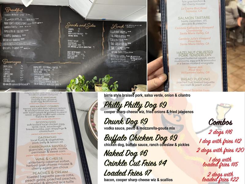 The Peach Blossom Eatery Menu