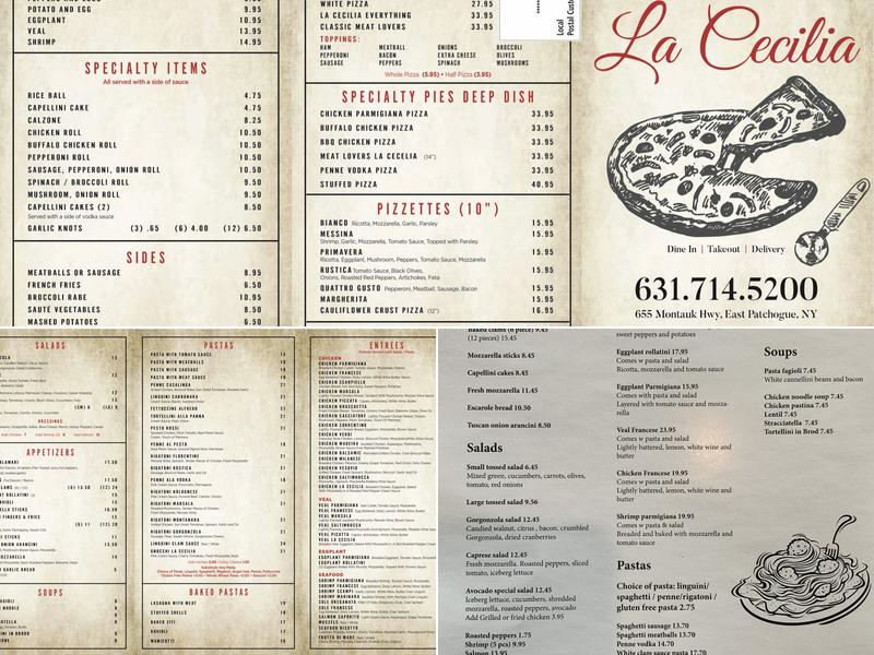 La Cecilia Menu