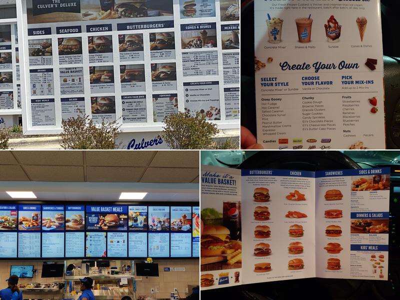 Culver’s Menu