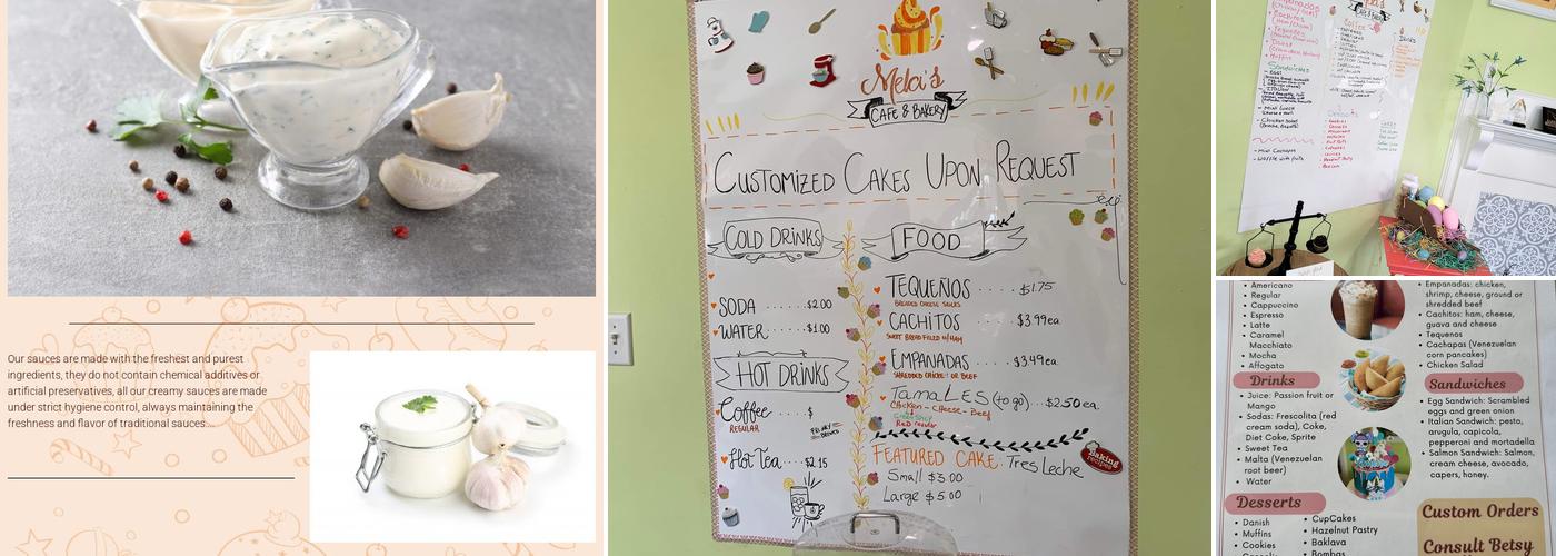 Mela's Bakery Menu