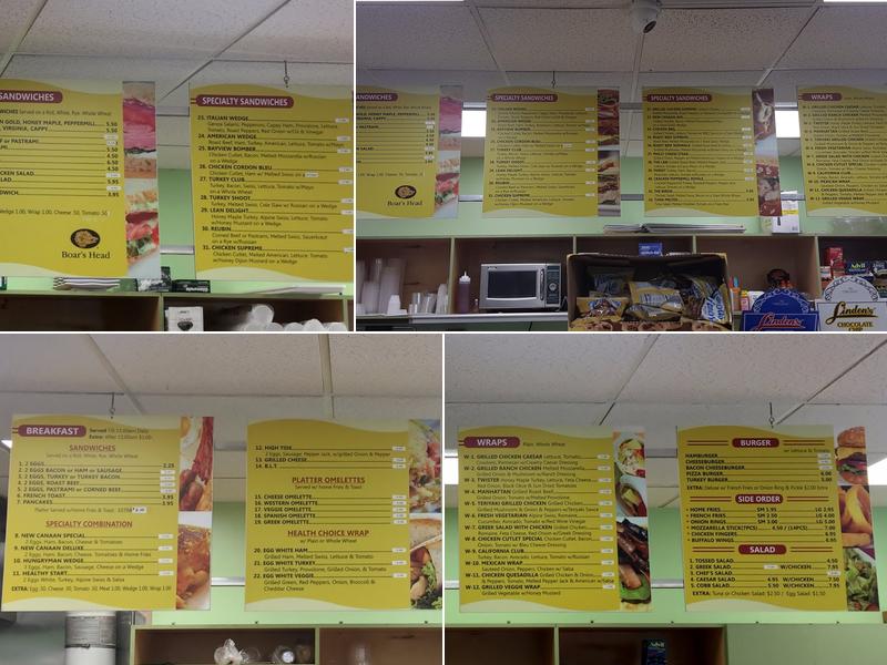 New Canaan Deli Menu