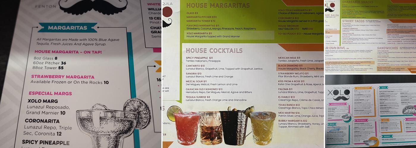 Xolo Menu
