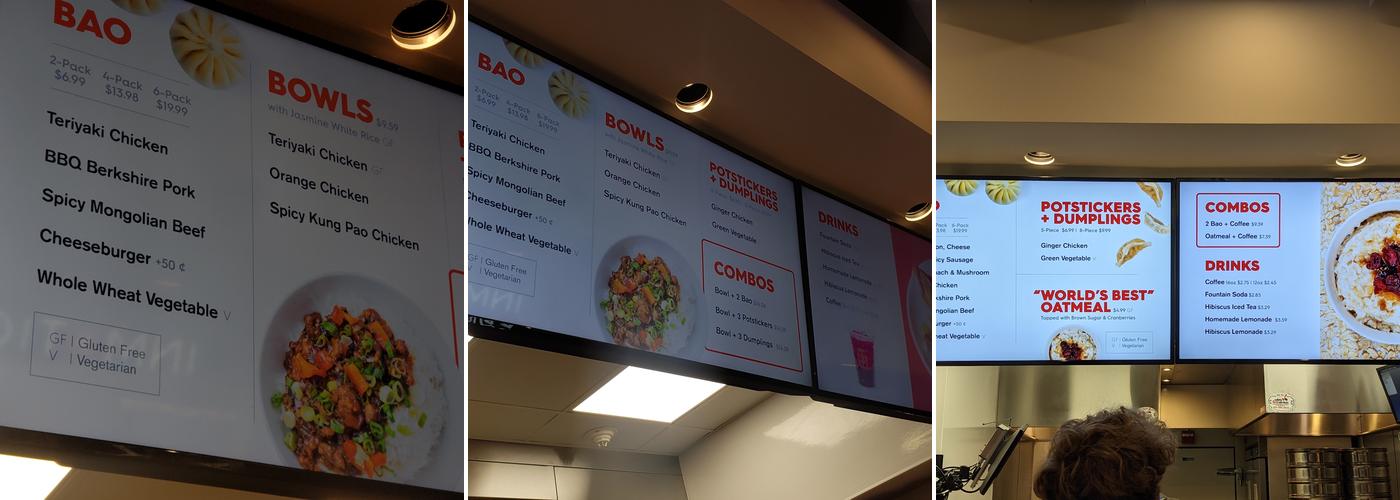 WOW BAO (Gate D20) Menu