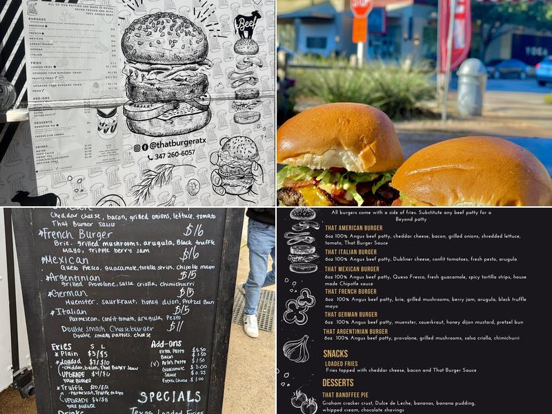 That Burger Menu