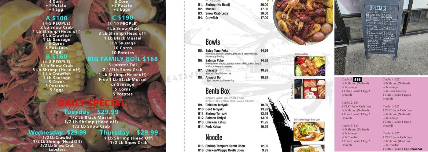Ronin Sushi And Bar Menu
